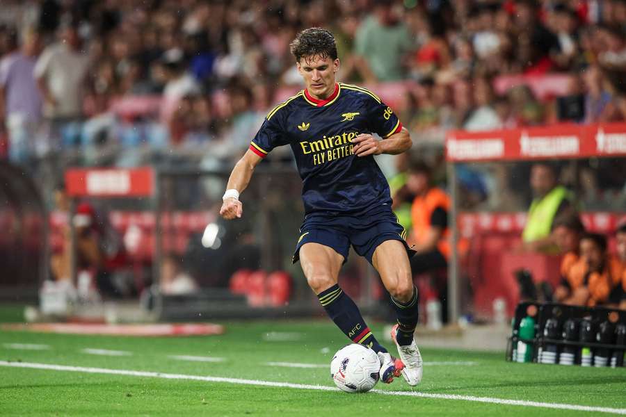 New Arsenal signing Christos Tzolis. New Arsenal signing Christos Tzolis.