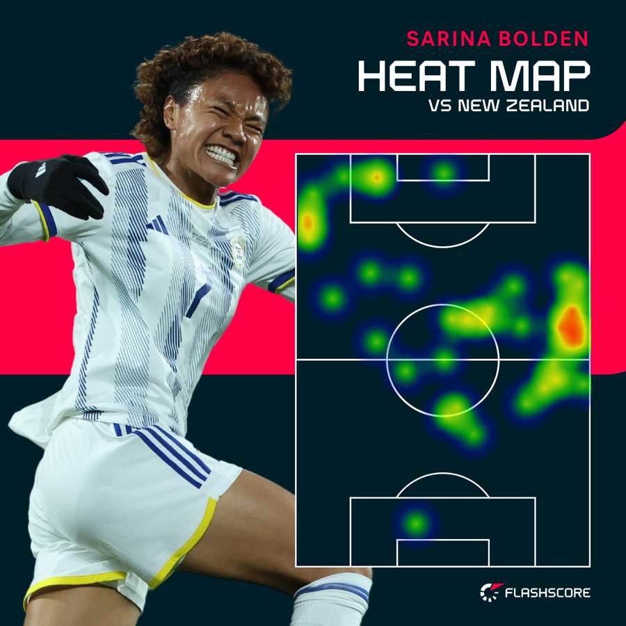 Sarina Bolden heat map