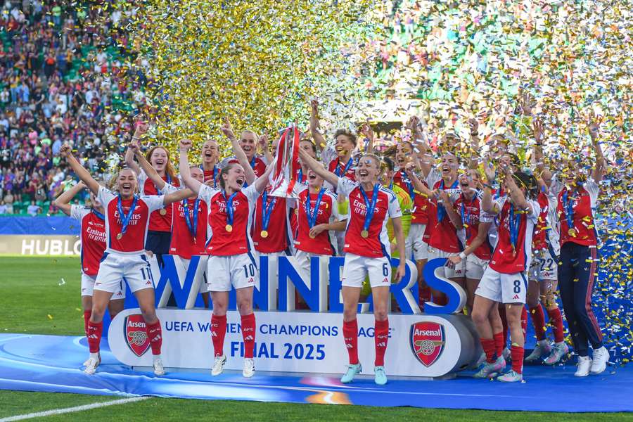 Arsenal are the most recent UEFA Women's Champions League winners