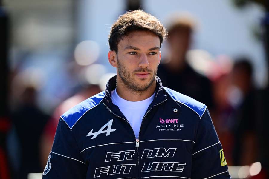 Pierre Gasly walks in the paddock ahead of the Italian Grand Prix
