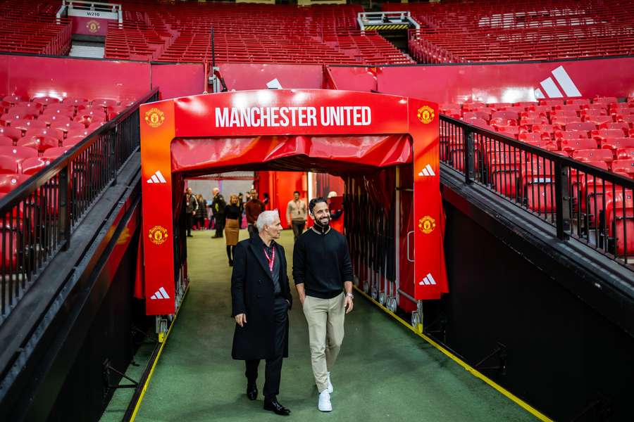 Ruben Amorim em Old Trafford