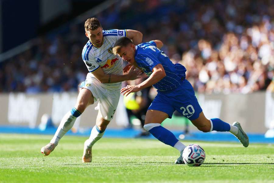 Brighton and Leeds players in action Brighton and Leeds players in action