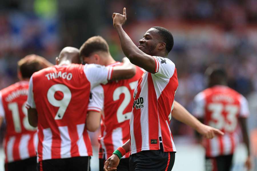 Dango Ouattara celebrates his brace