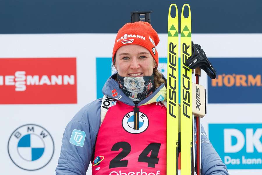 Will "die Nummer eins verteidigen": Denise Herrmann-Wick ist nach ihrem Sieg und Gold im Sprint die Gejagte im Verfolger