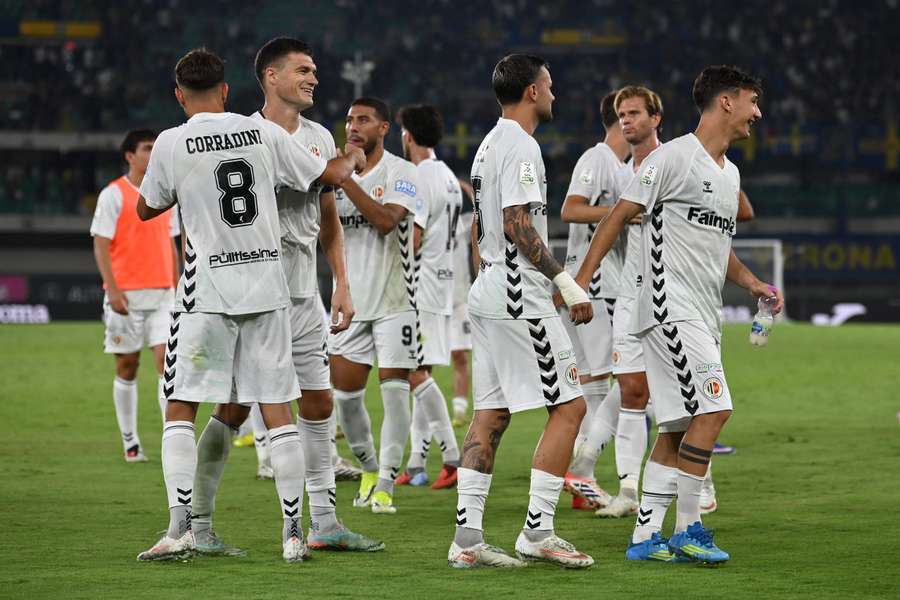 L'Ascoli festeggia la vittoria