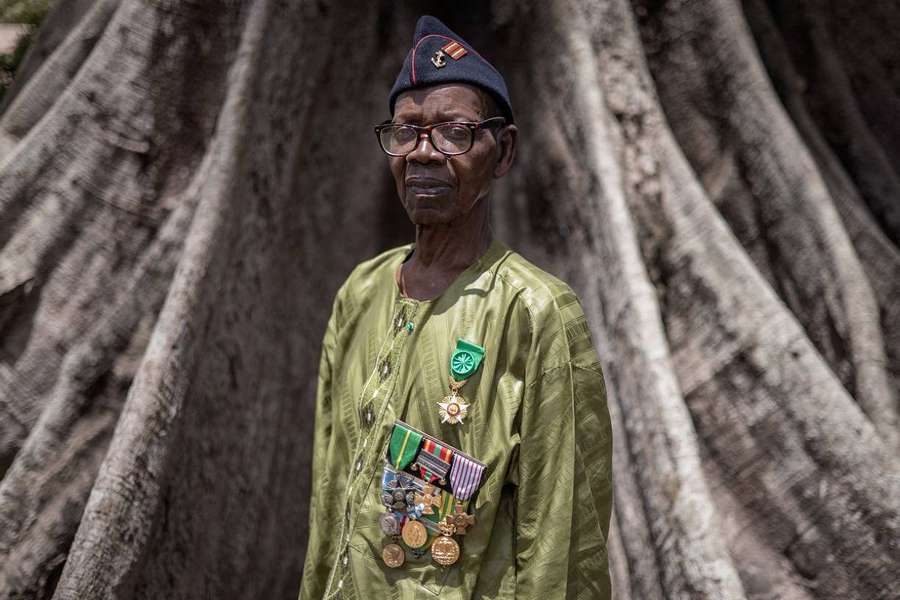 Oumar Diémé em Badiana, Senegal, a 14 de maio.