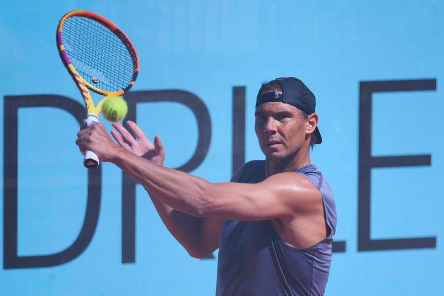 Rafael Nadal bereidt zich momenteel voor op het masterstoernooi in Madrid