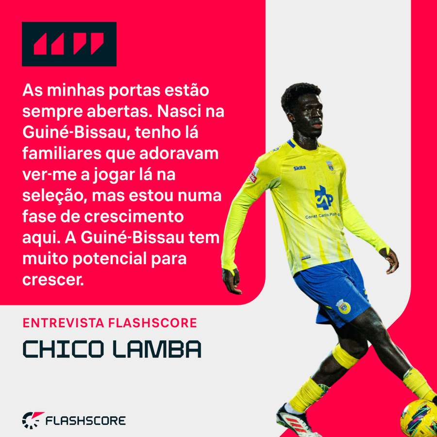 Chico Lamba sobre a possibilidade de representar a Guiné-Bissau Chico Lamba sobre a possibilidade de representar a Guiné-Bissau