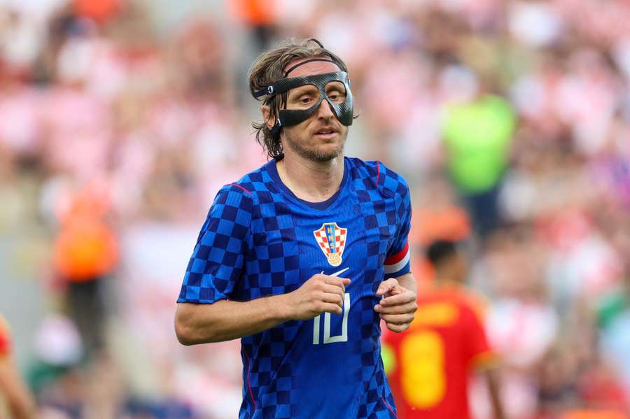 Luka Modrić lors du match amical entre la Croatie et la Belgique disputé à Rijeka, le 2 juin 2026.