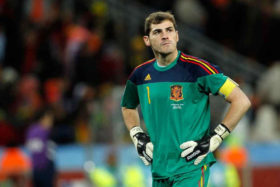 Iker Casillas beim WM-Finale 2010. Iker Casillas beim WM-Finale 2010.