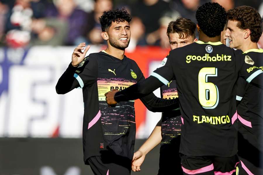 Ricardo Pepi was met twee treffers goud waard voor PSV.