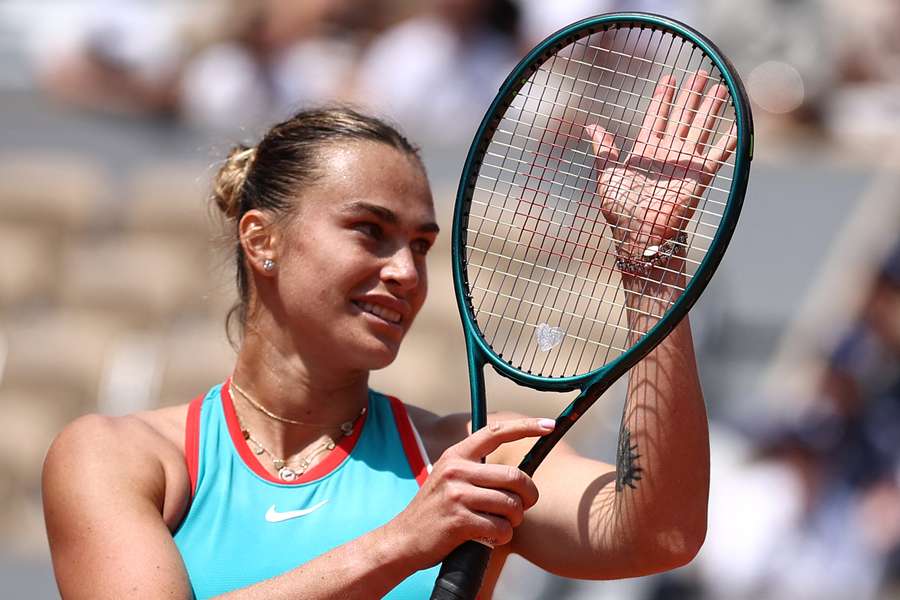 Aryna ainda não perdeu nenhum set em Paris