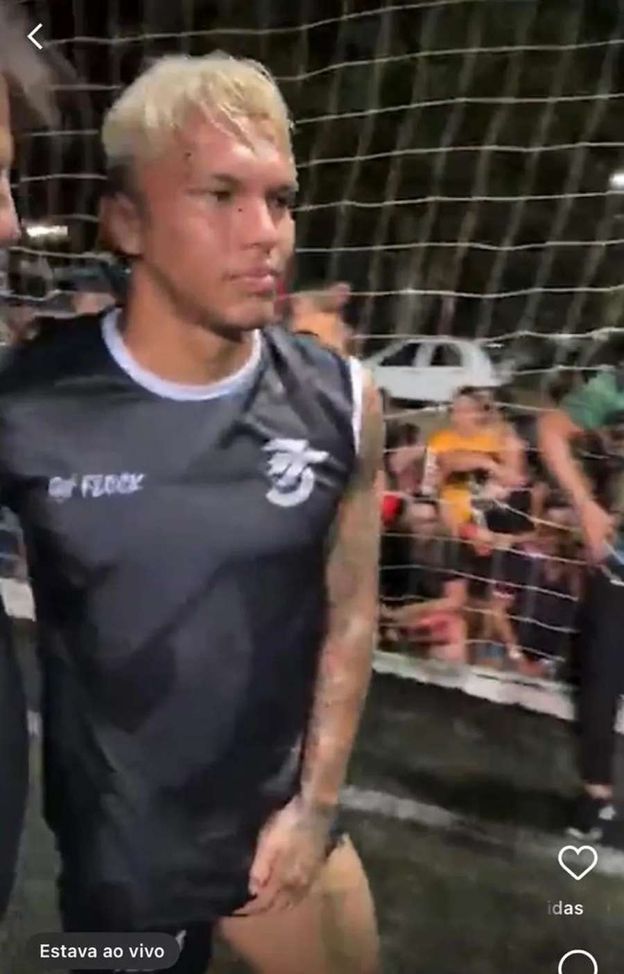 Gabriel Veron com dores na coxa Gabriel Veron com dores na coxa