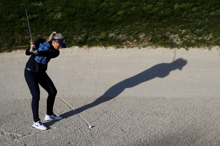 Europe's Suzann Pettersen during the fourballs 