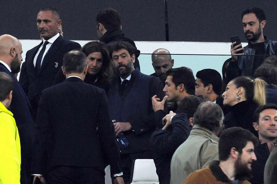 Andrea Agnelli en tribunes le 2 novembre dernier.