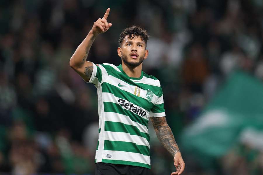 Luís Suárez festeja pelo Sporting