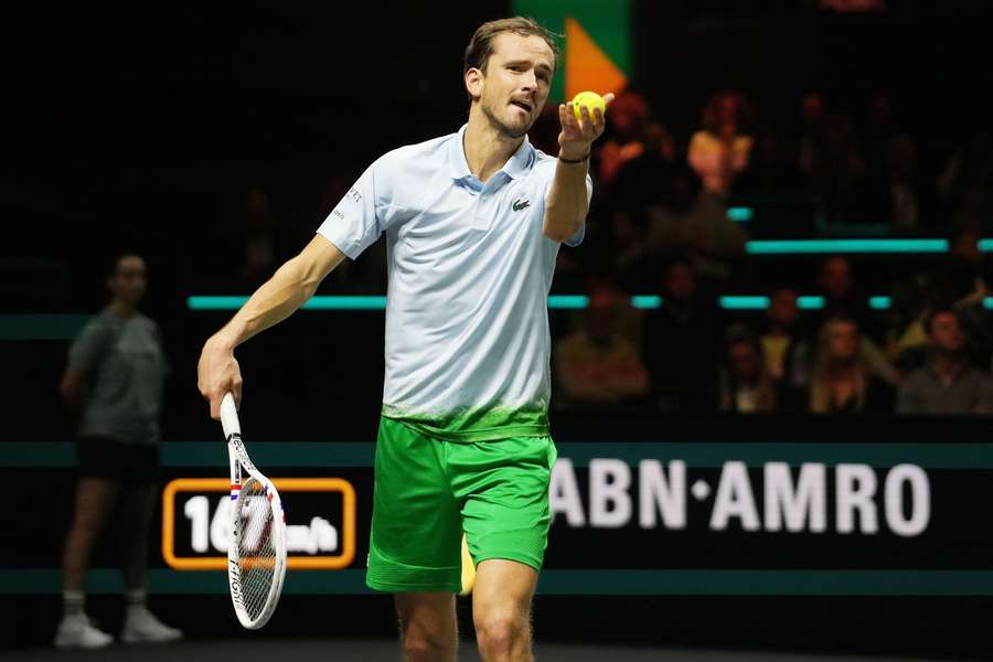 Medvedev in action last week in Rotterdam