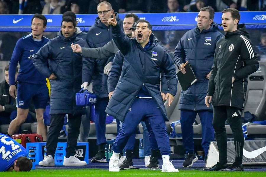 Hertha-Coach Fiel glaubt daran, "dass wir diesen Bock umstoßen können".