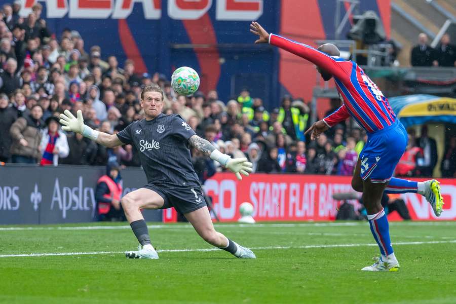 Mateta, do Palace, em partida contra o Everton, pela Premier League, Mateta, do Palace, em partida contra o Everton, pela Premier League,