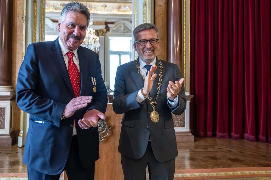 Toni com Carlos Moedas, presidente da CM Lisboa