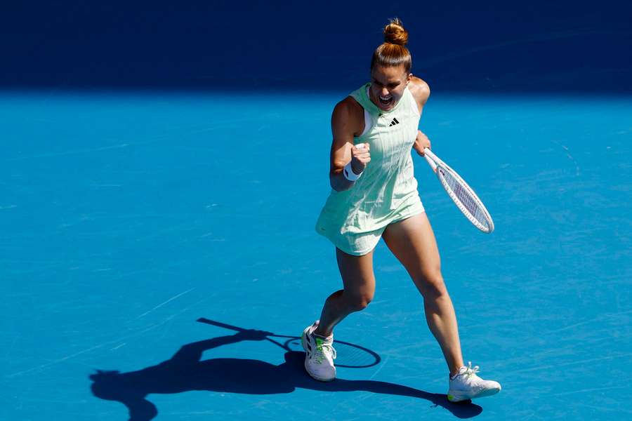 Maria Sakkari is into the second round at Melbourne.