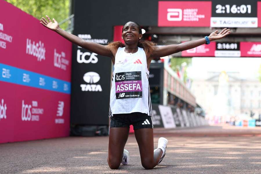 Tigst Assefa à Londres.