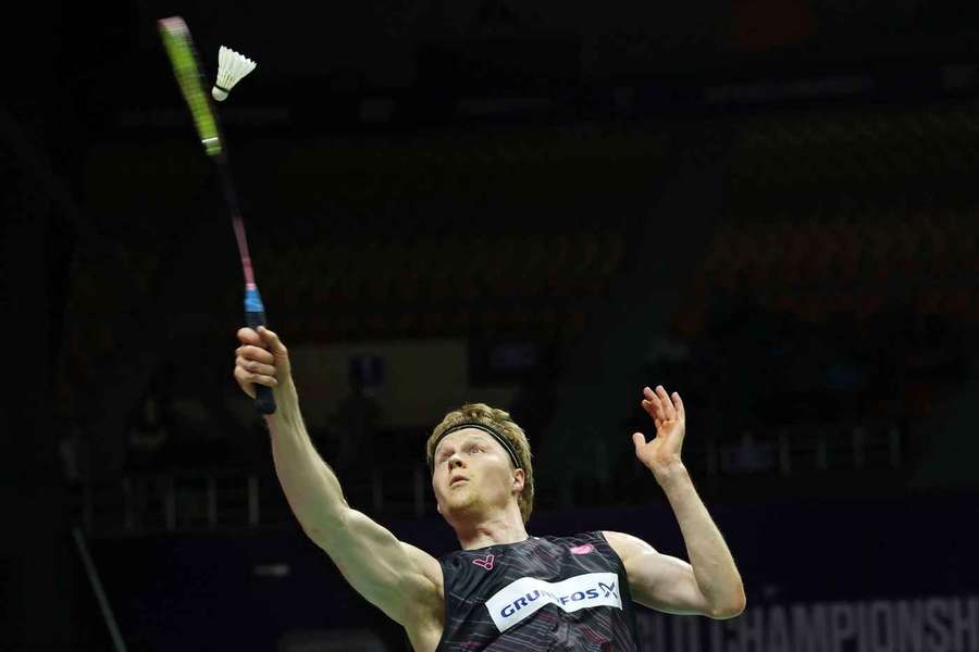 World No.3 Antonsen survives match point in three-set epic to progress at Badminton Worlds