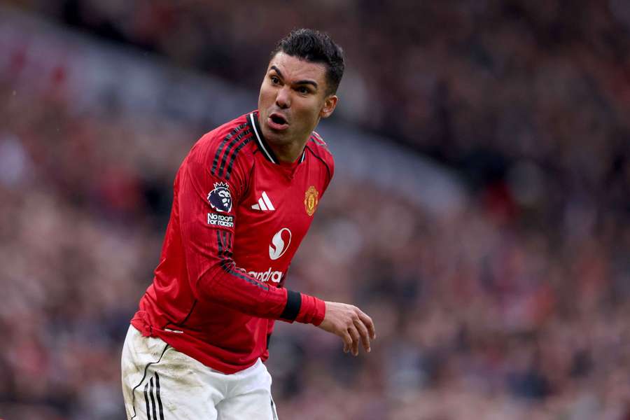 Casemiro avec Manchester United. Casemiro avec Manchester United.