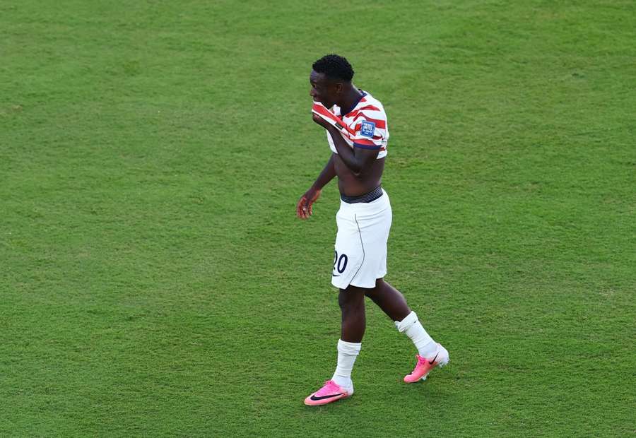 Balogun musste das Spielfeld vorzeitig verlassen Balogun musste das Spielfeld vorzeitig verlassen