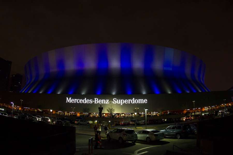 Im Mecedes-Benz Superdome in New Orleans findet der diesjährige Super Bowl statt.