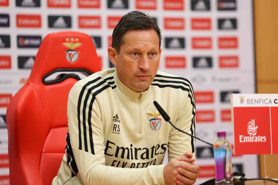 Roger Schmidt fez a antevisão ao jogo com o SC Braga