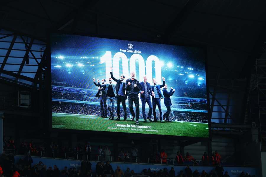 Pep Guardiola celebra jogo 1000 Pep Guardiola celebra jogo 1000
