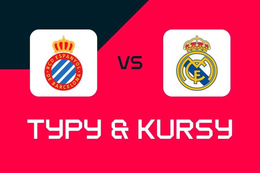 Espanyol - Real Madryt: Typy bukmacherskie, najlepsze kursy i zakłady (LaLiga) Espanyol - Real Madryt: Typy bukmacherskie, najlepsze kursy i zakłady (LaLiga)