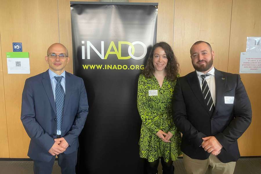 Los representantes de la CELAD, en Lausana