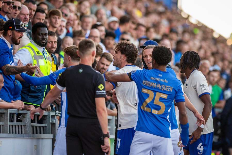 Bielik appeared to grab a fan by the throat Bielik appeared to grab a fan by the throat