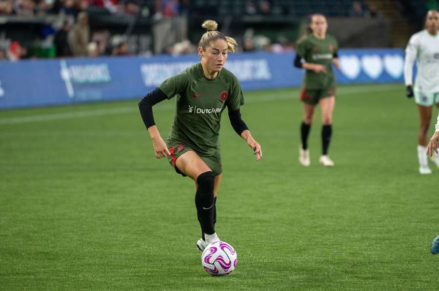 Beckie in action for the Portland Thorns