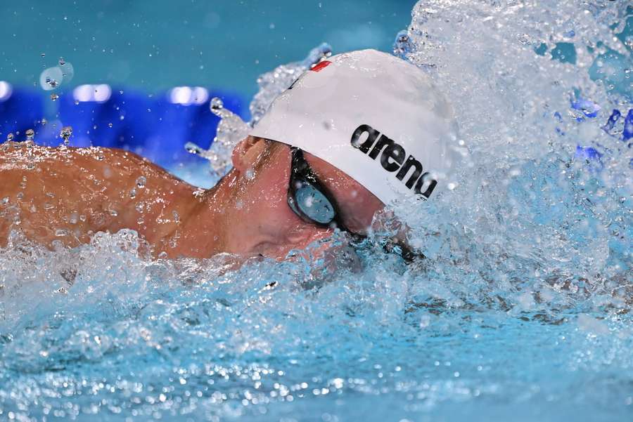 Brązowy medal i rekord Polski Krzysztofa Chmielewskiego na 200 m motylkiem