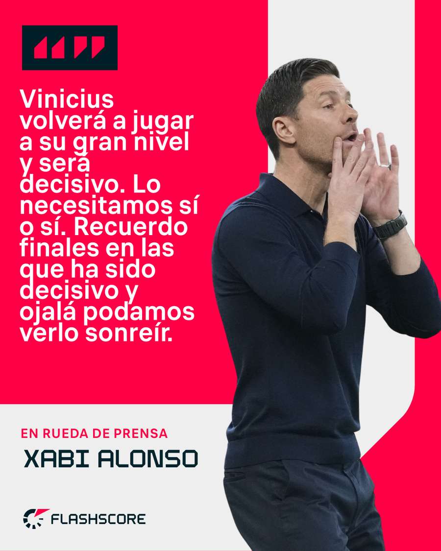 Xabi Alonso, sobre Vini Jr.