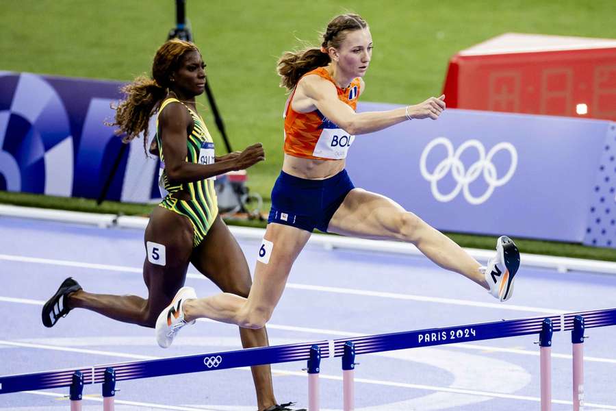 Femke Bol kon de laatste meters bijna uitwandelen