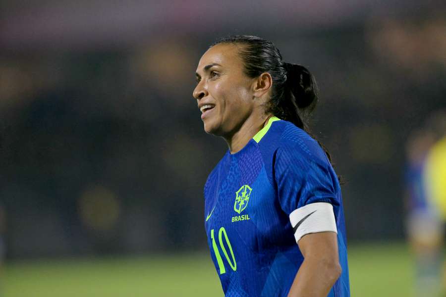 Marta lors du match face au Japon. Marta lors du match face au Japon.