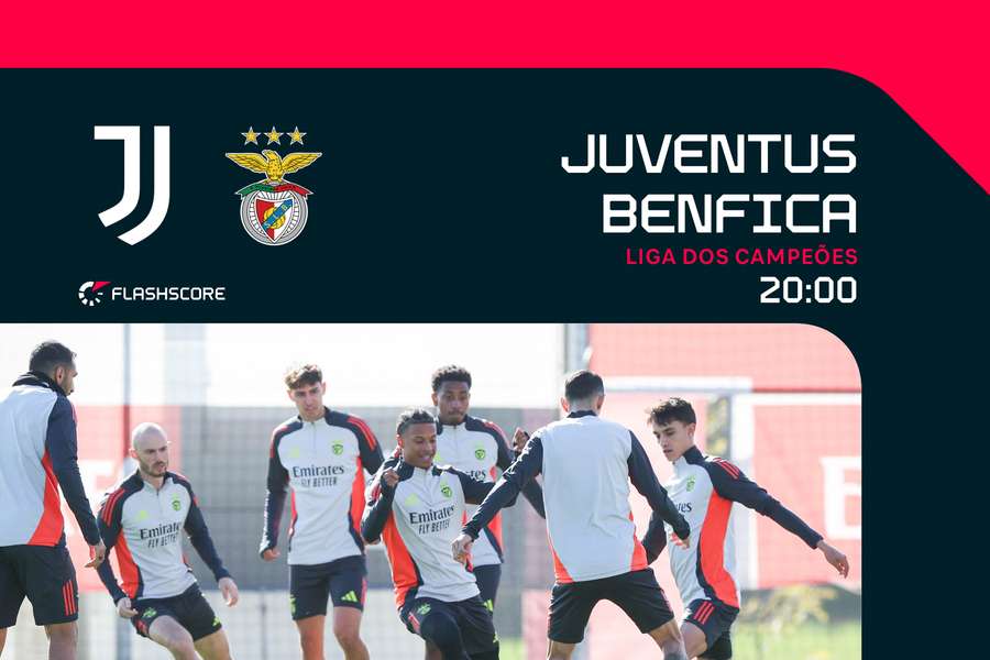 Benfica em Turim para defrontar a Juventus