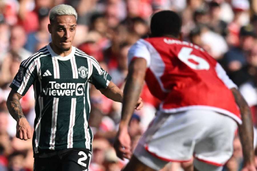 Última partida de Antony foi o clássico contra o Arsenal, no Emirates