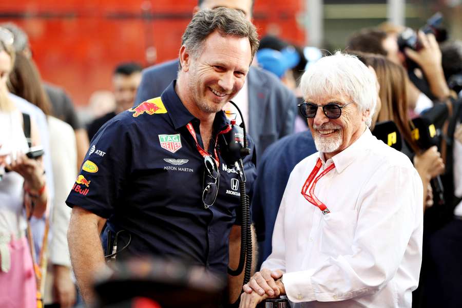 Christian Horner com Bernie Ecclestone