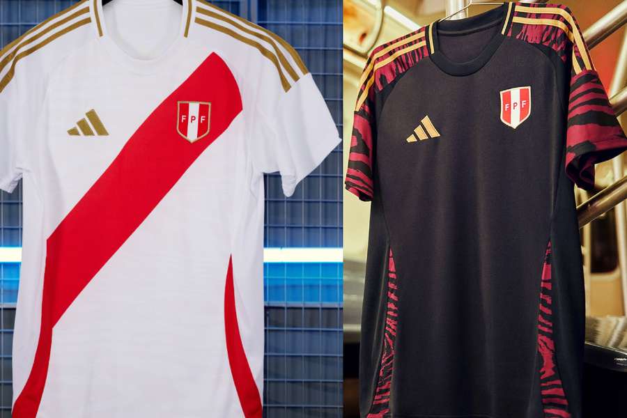 Prima e seconda maglia del Perù
