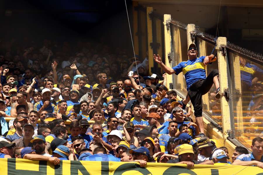 Boca Juniors fans in full voice