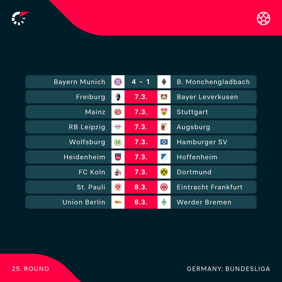 Bundesliga fixtures