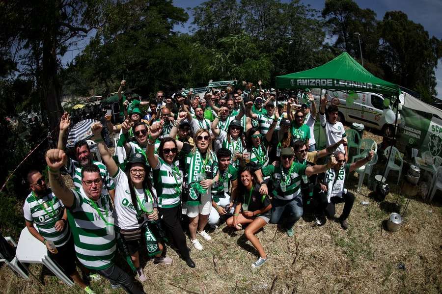 Adeptos do Sporting no Jamor