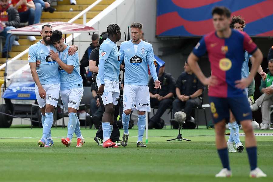 Borja Iglesias, left, scored a hat-trick for celta despite loss Borja Iglesias, left, scored a hat-trick for celta despite loss