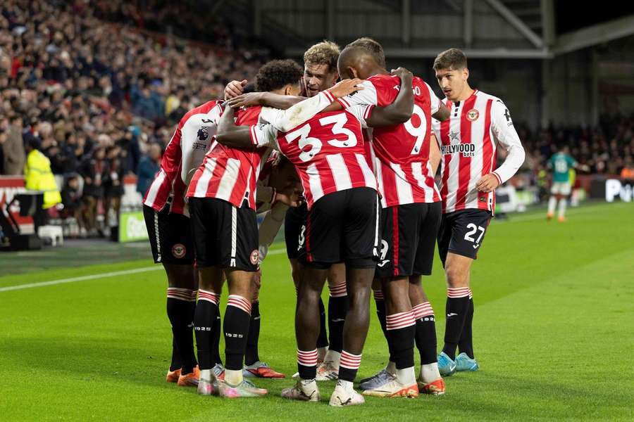 Brentford festejou diante do Liverpool Brentford festejou diante do Liverpool