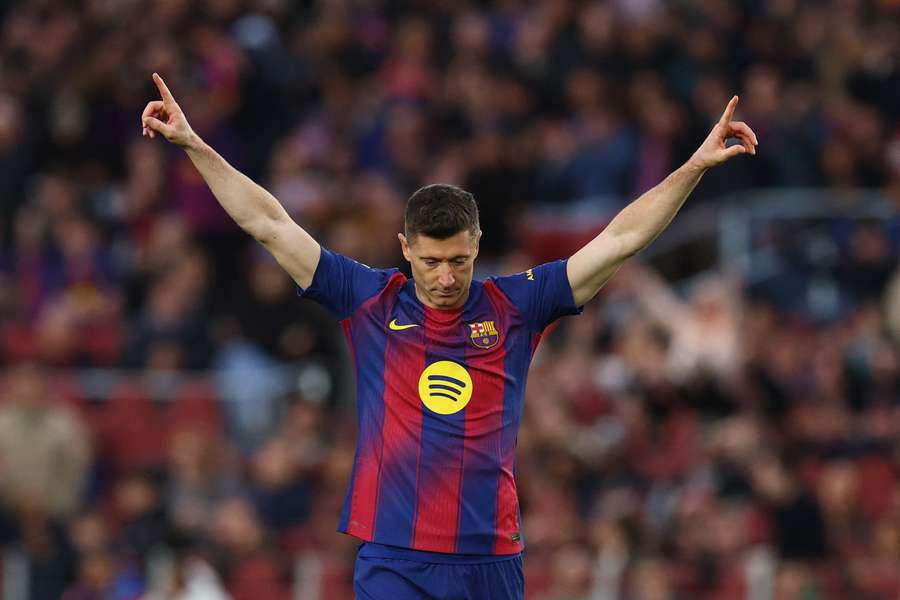 Robert Lewandowski avec le FC Barcelone.